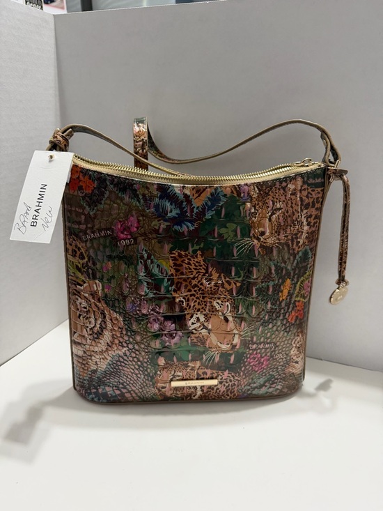 Brahmin Handbags - Brahmin Brown Multicolor Floral Leopard Bag